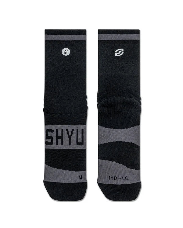 Shyu Half-Crew Running Socks – Black (SM-MD) | Performance Running Socks South Africa